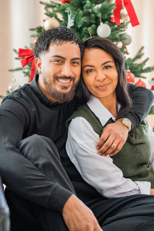 Séance photo famille pour Noël